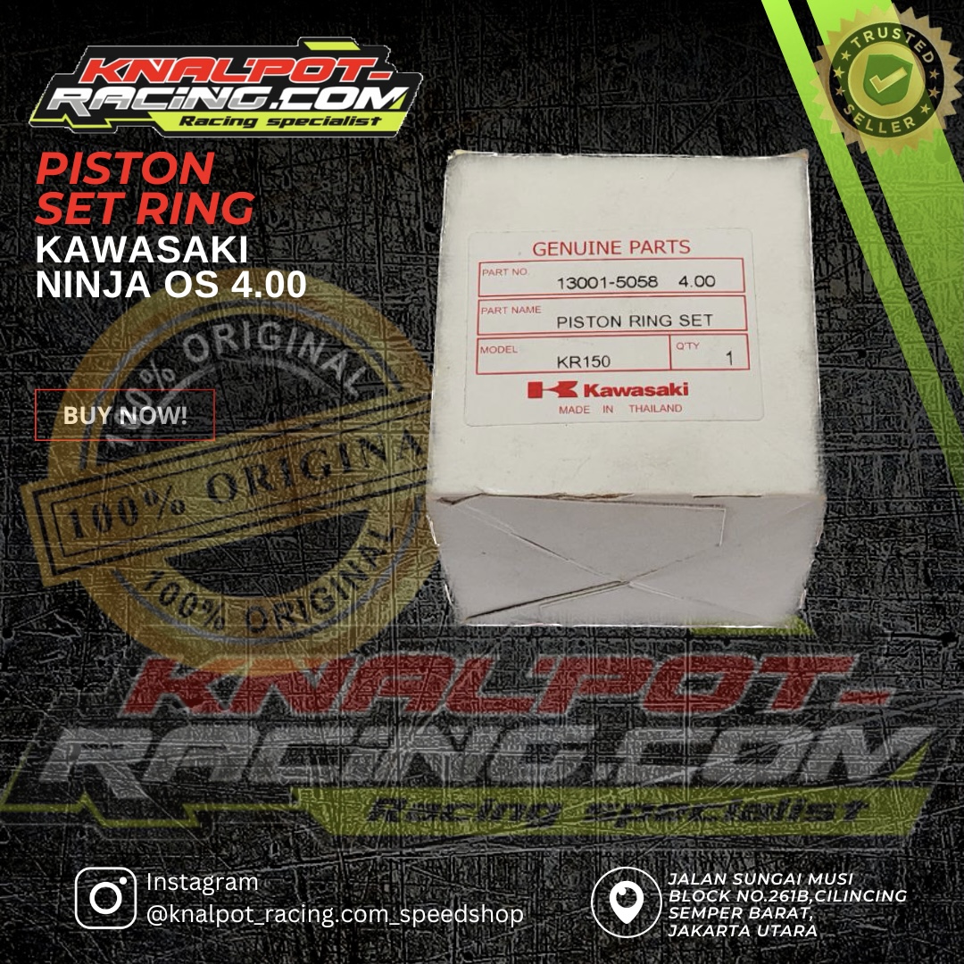 PISTON SET RING NINJA OS - 4.00